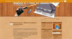 Desktop Screenshot of maison-chalet-ossature-bois.com