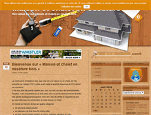 Tablet Screenshot of maison-chalet-ossature-bois.com
